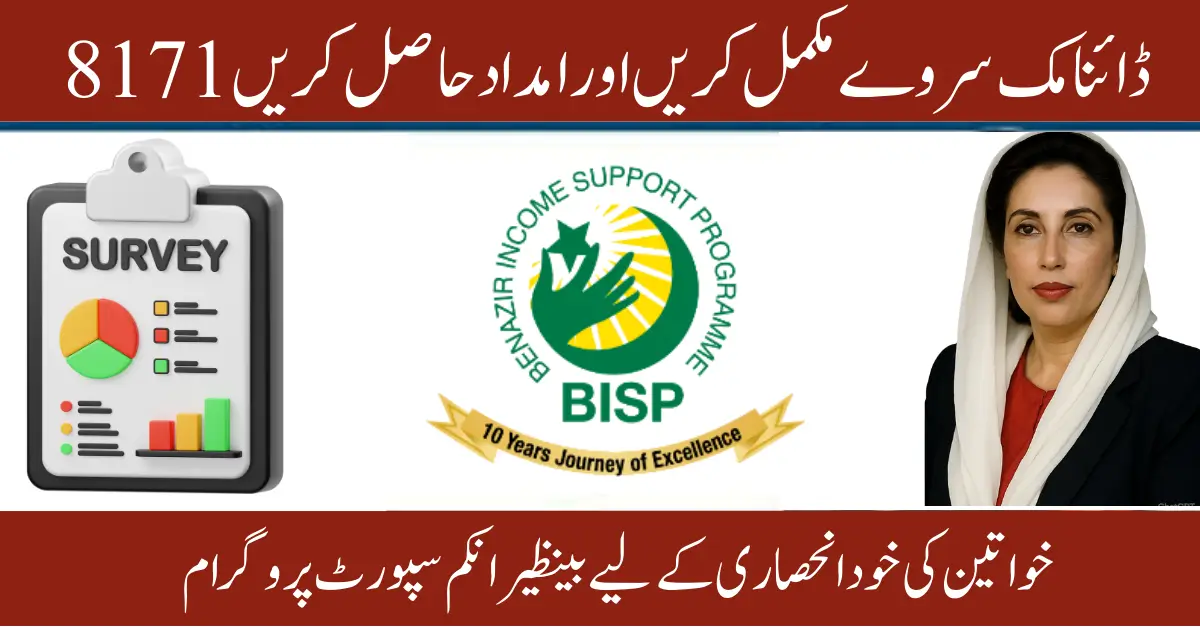 BISP 8171 Empowers Women in 2025 with Dynamic Survey for Self-Employment Aid