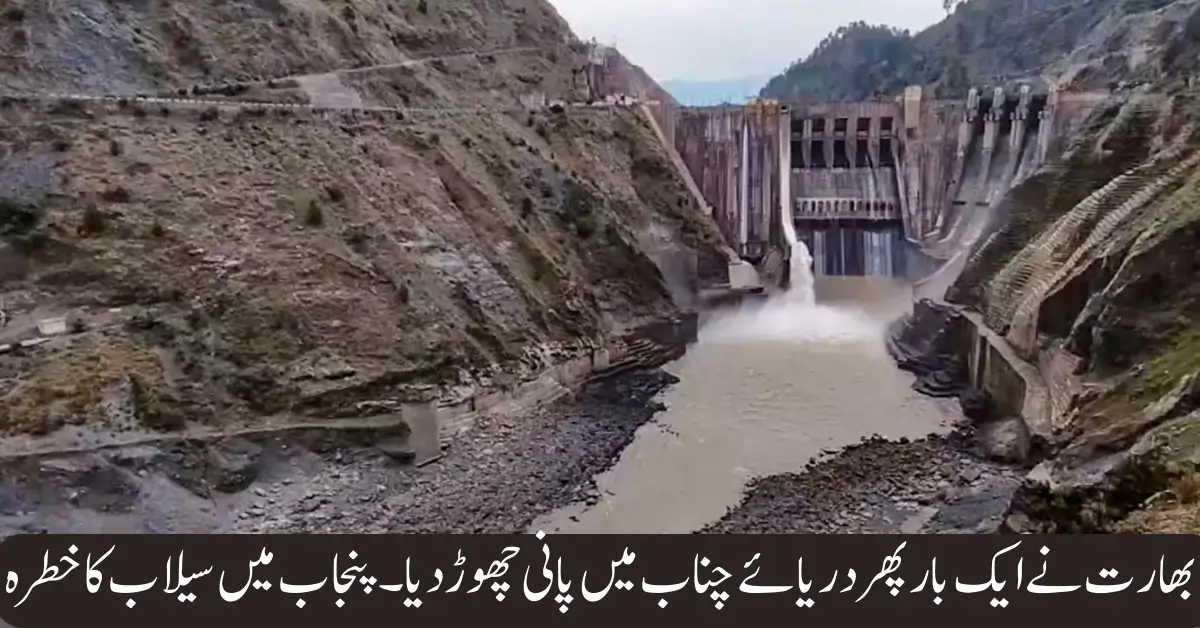 India Releases 8 Lakh Cusecs from Salal Dam, Punjab Braces for Major Chenab Floods