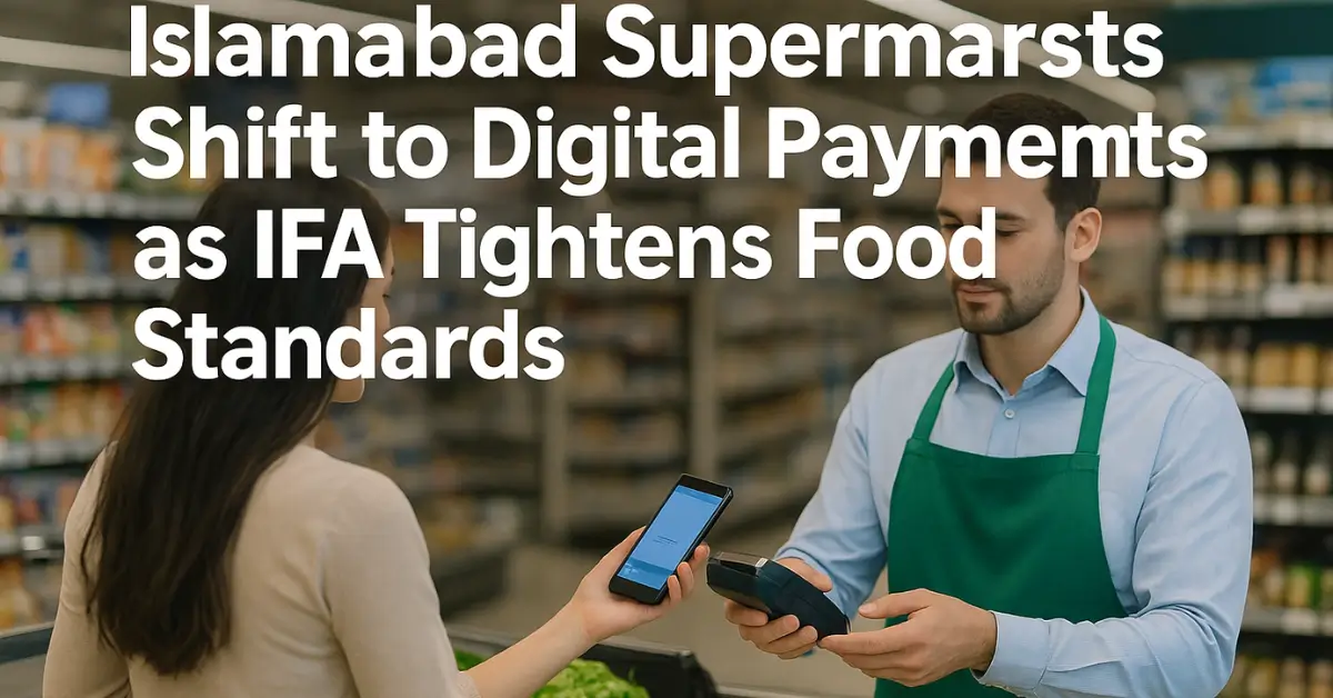 Islamabad Supermarts Shift to Digital Payments as IFA Tightens Food Standards