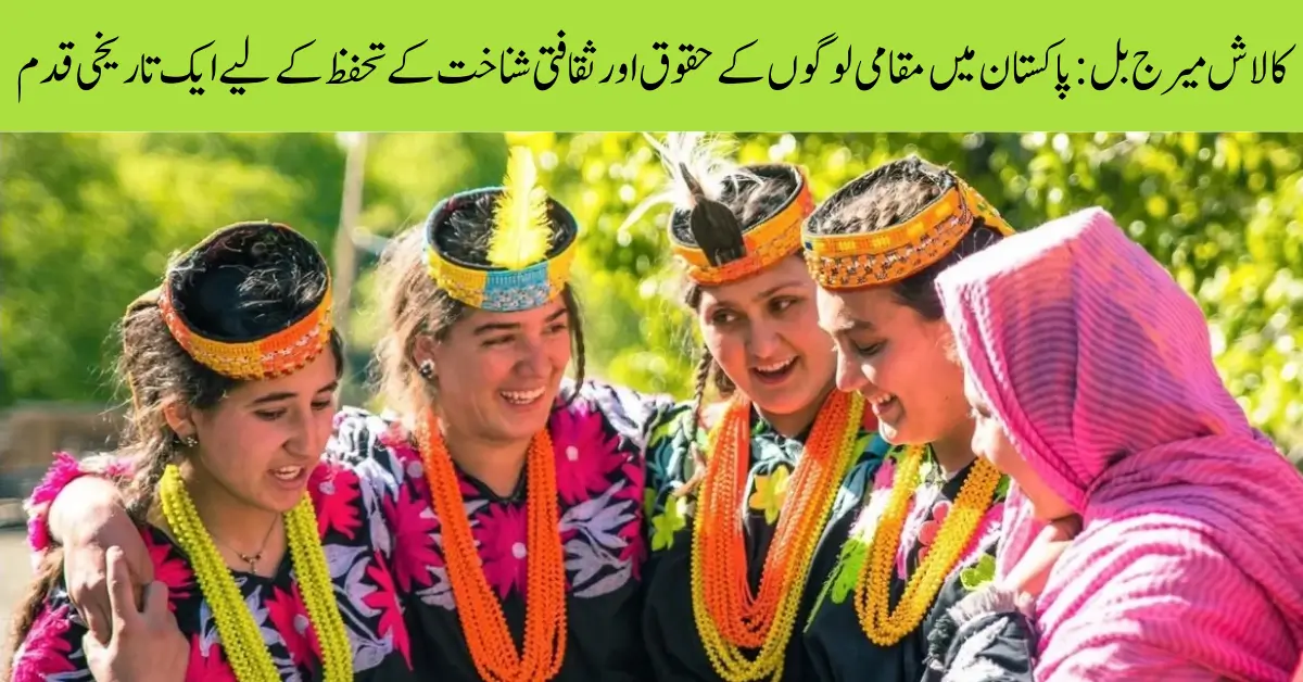 Kalash Marriage Bill A Historic Step to Protect Indigenous Rights & Cultural Identity in Pakistan