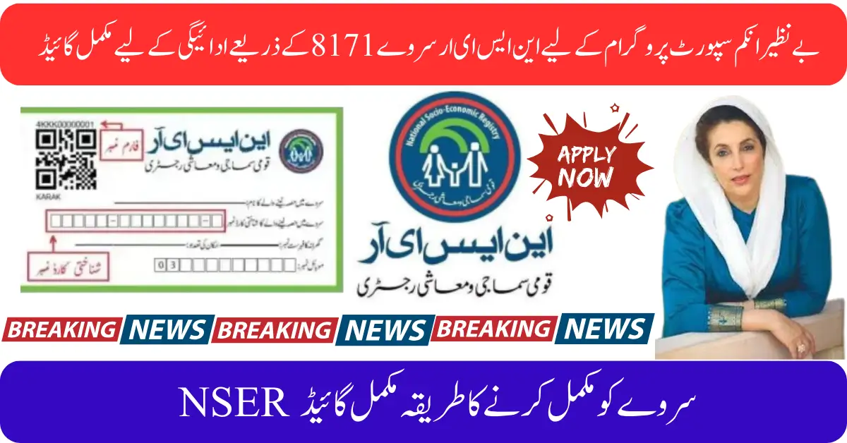 NSER Survey for BISP Your Guide to the 13,500 Payment via 8171 for Ineligible Beneficiaries