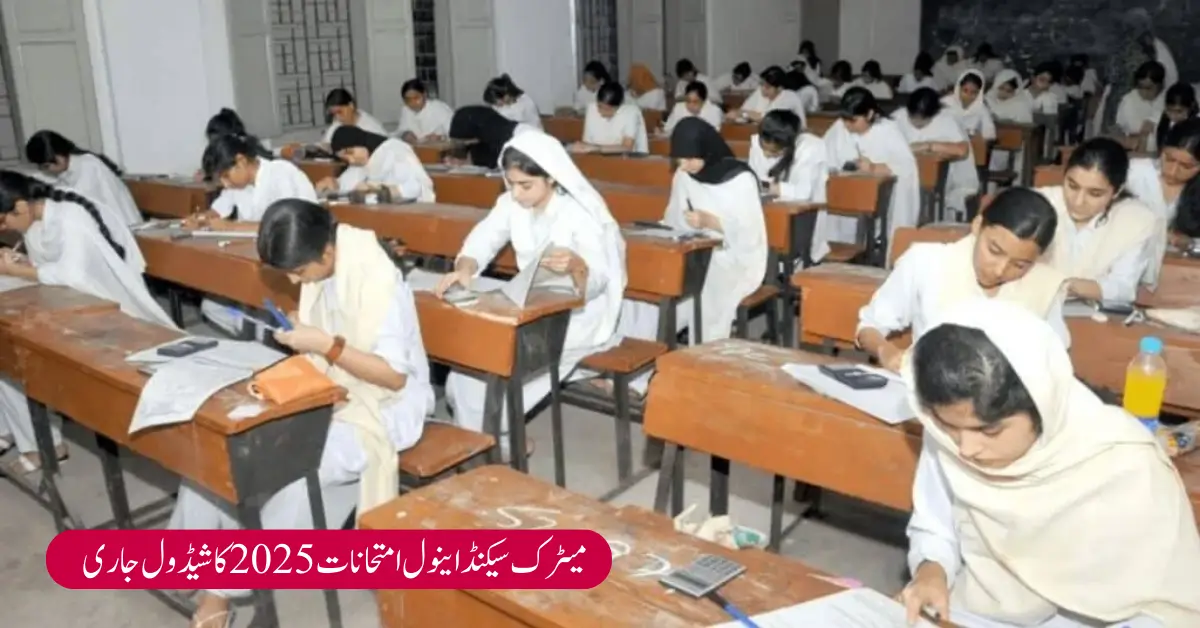 Punjab Matric Supply Exams 2025 Official Schedule Released for 10th Class Second Annual Papers