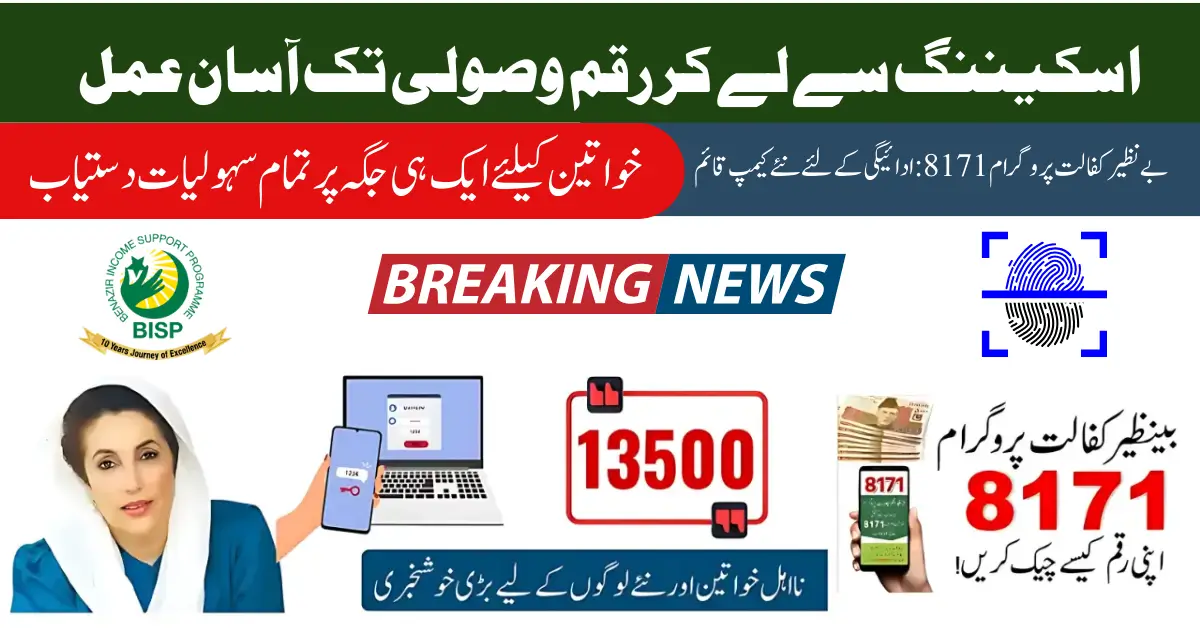 Purpose and Process of BISP Kafalat 8171 Campsites for Payment Facilitation