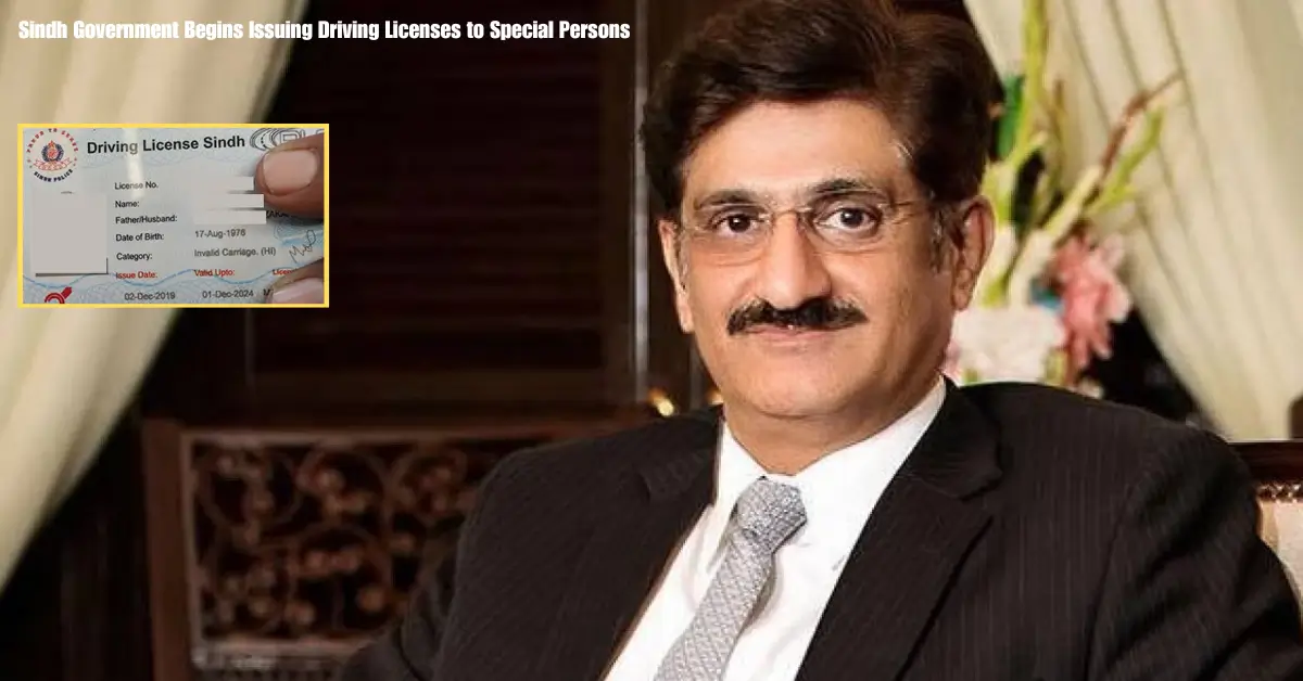 Sindh Launches Inclusive Driving License Program for Differently-Abled Citizens Under CM Vision