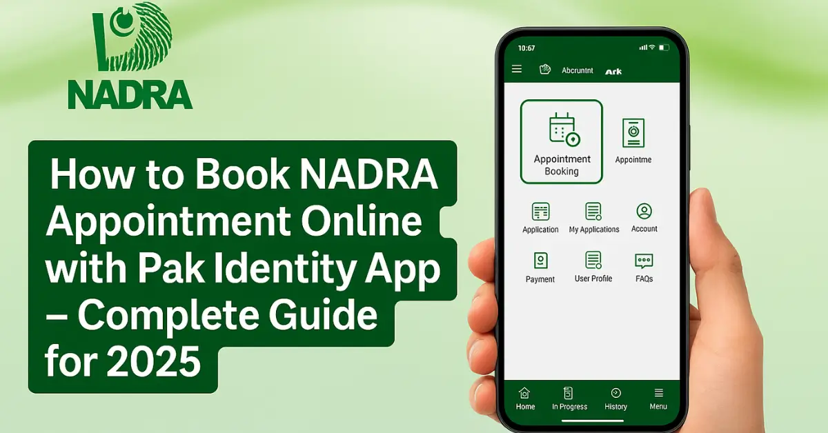 Streamline Your NADRA Appointment with Pak Identity App A Step-by-Step Guide
