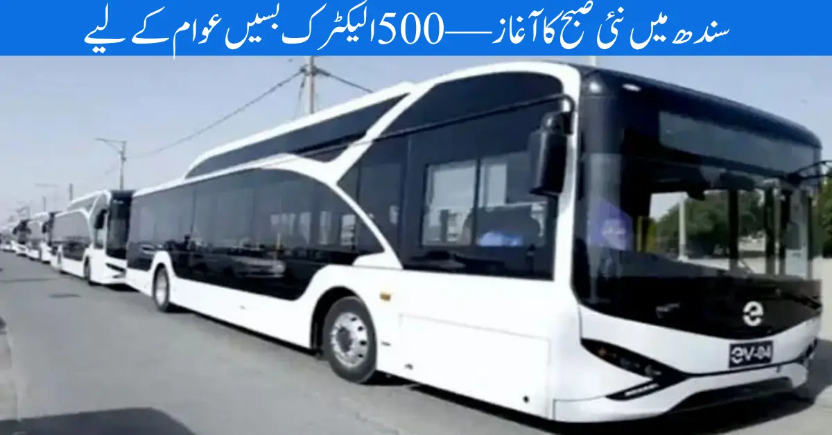 Toward a Greener Future Sindh Rolls Out 500 Electric Buses to Modernize Karachi & Hyderabad Transit